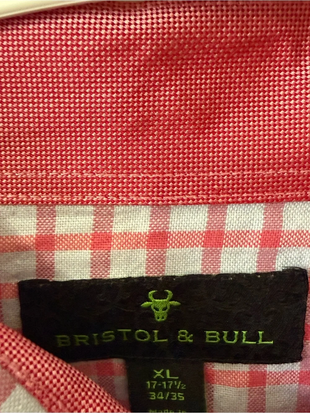 Bristol Bull Button-Front Pink Check Dress Shirt - Tailored Look